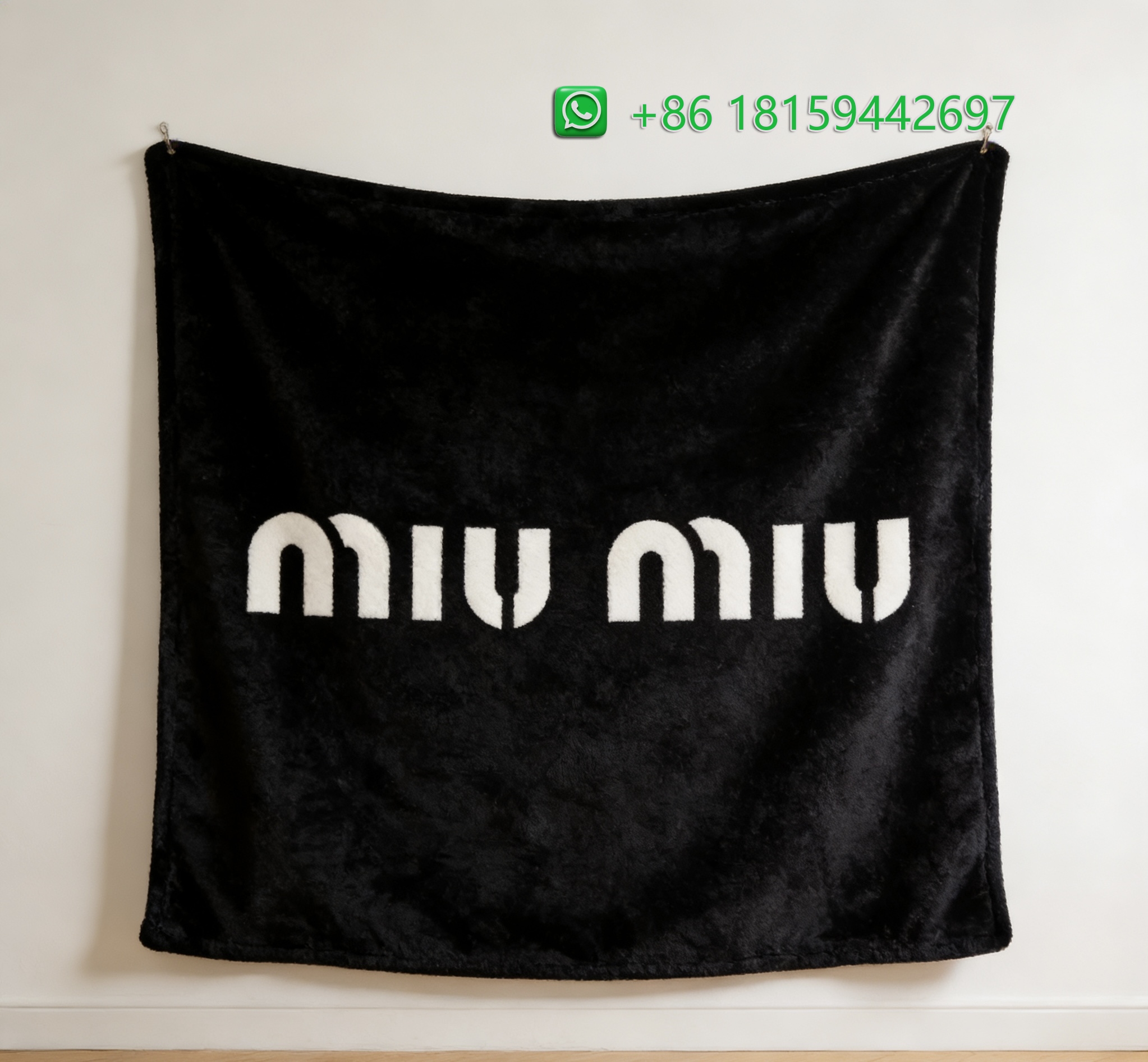 Miumiu Throw Blankets